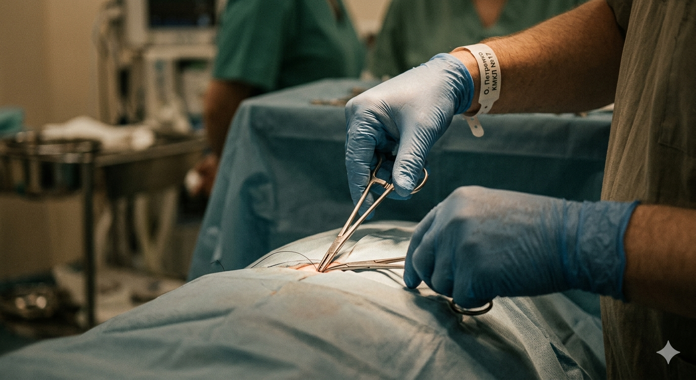 Surgical precision — Ukrainian specialist at work